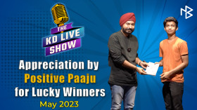 Appreciation by Positive Paaji for Lucky Winners