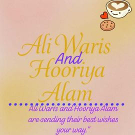 ali waris and Hooriya alam