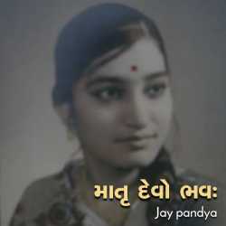 માતૃ દેવો ભવ :  - - જય પંડ્યા by Jay pandya in Gujarati