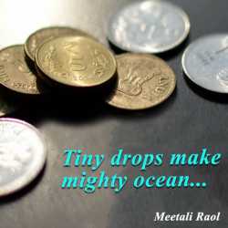 Meetali દ્વારા Tiny drops make mighty ocean ગુજરાતીમાં