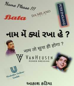Naam me kya rakha hai by Akash Kadia in Gujarati