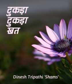 Tukada tukda khat by Dinesh Tripathi 'Shams' in Hindi