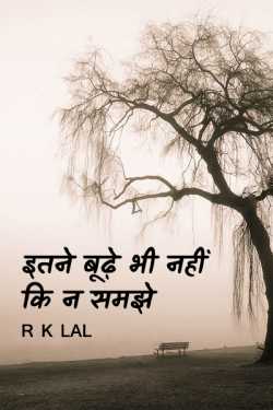 r k lal द्वारा लिखित  NEVER TOO OLD TO UNDERSTAND बुक Hindi में प्रकाशित
