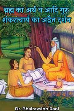 Dr. Bhairavsinh Raol द्वारा लिखित  ब्रह्म का अर्थ व आदि गुरु शंकराचार्य का अद्वैत दर्शन बुक Hindi में प्रकाशित