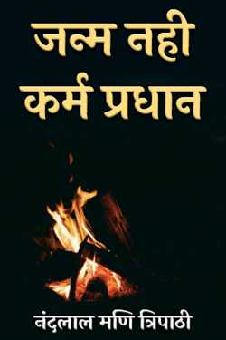 नंदलाल मणि त्रिपाठी द्वारा लिखित  जन्म नही कर्म प्रधान बुक Hindi में प्रकाशित