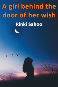 A girl behind the door of her wish