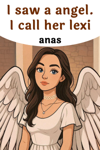 I saw a angel. I call her lexi