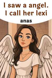 I saw a angel. I call her lexi