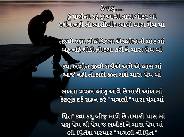 Gujarati Shayri by Pritesh Parmar : 4161