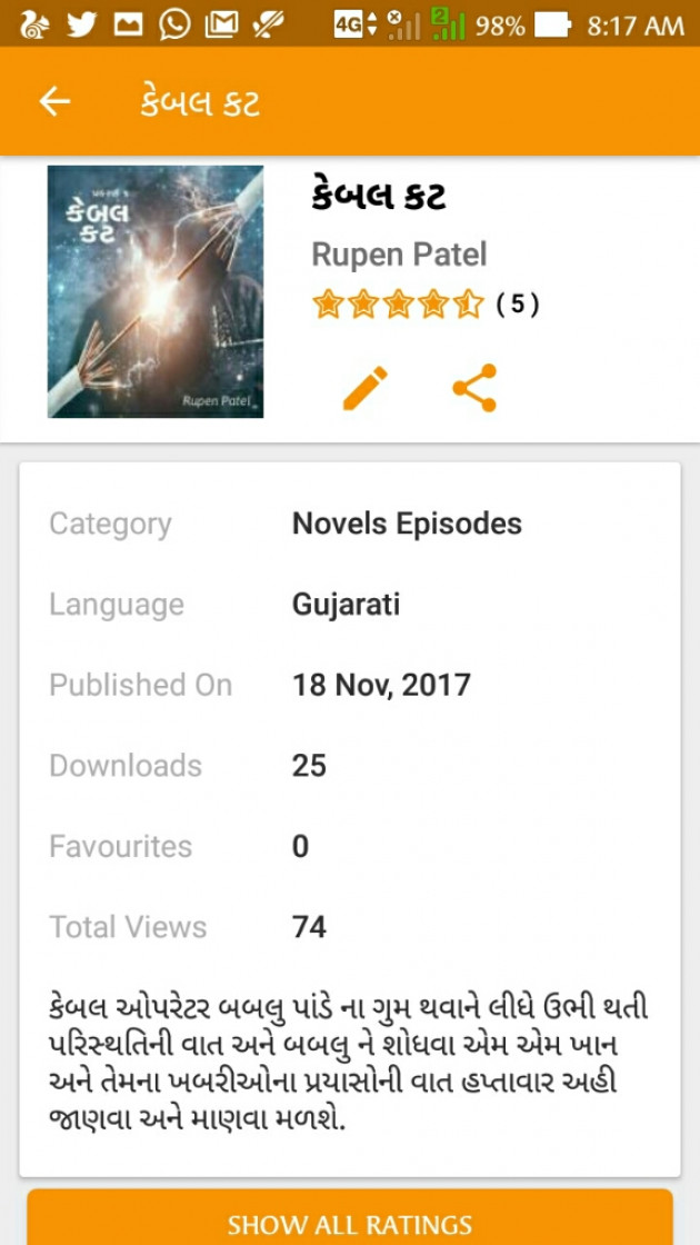 Gujarati Story by Rupen Patel : 11480