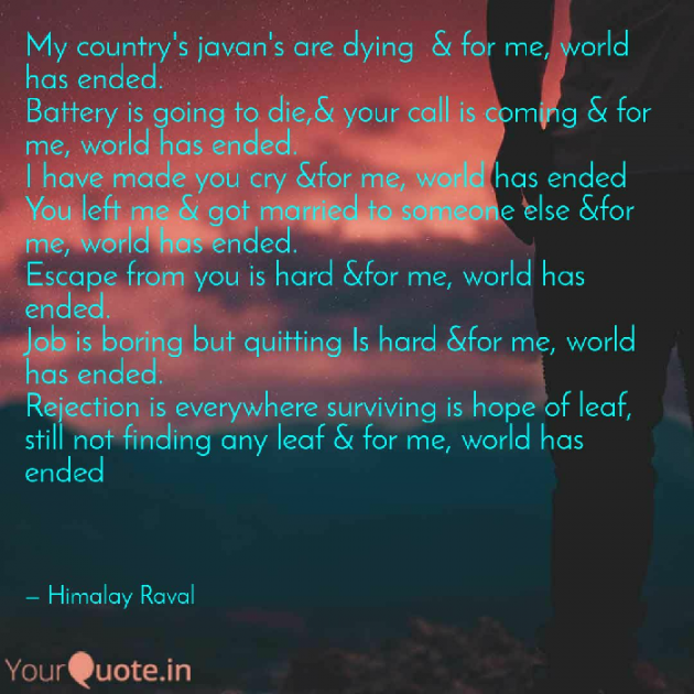 English Quotes by Himalay Raval : 17031