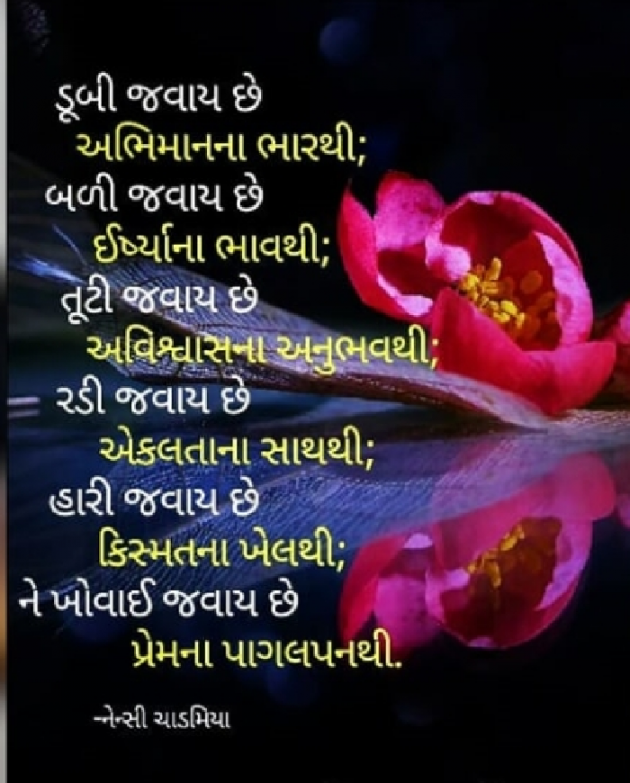 Gujarati Shayri by nency : 111030696