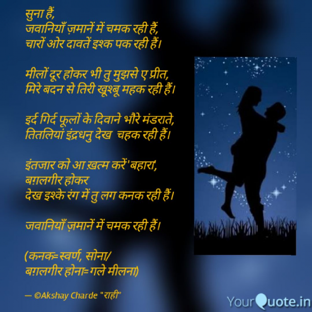 Hindi Shayri by Akshay Charde : 111032409