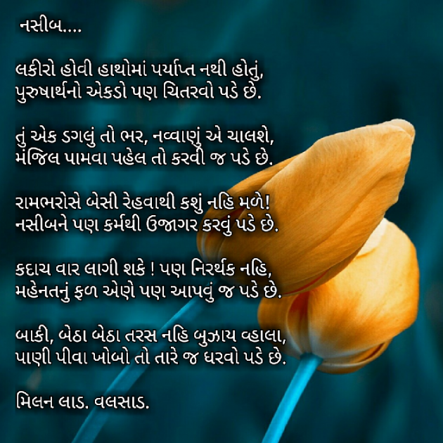 Gujarati Shayri by Milan : 111042271