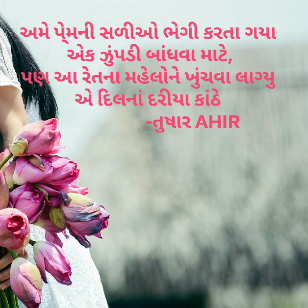 Gujarati Shayri by Tushar Ahir : 111059173