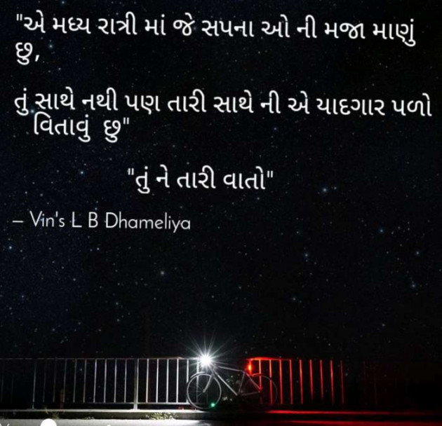 Gujarati Shayri by Vins L B : 111070797
