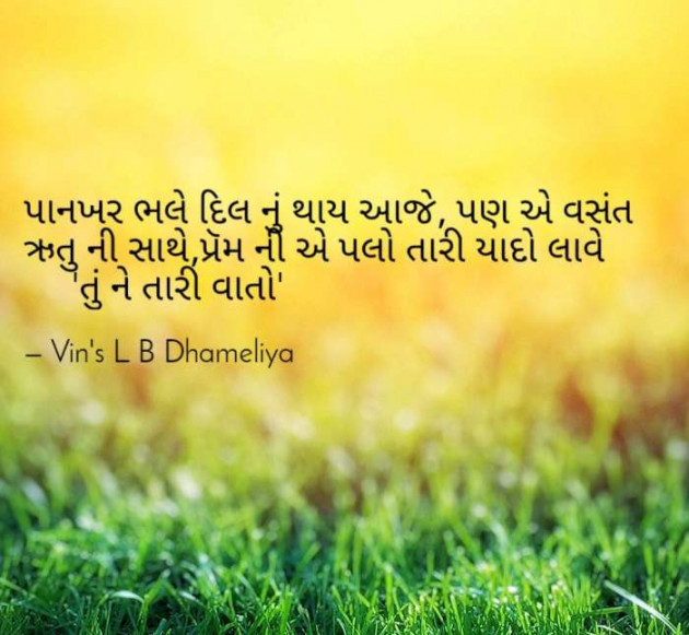 Gujarati Shayri by Vins L B : 111071274