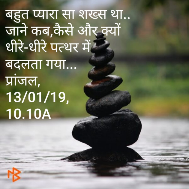 Hindi Shayri by Pranjal Shrivastava : 111075451