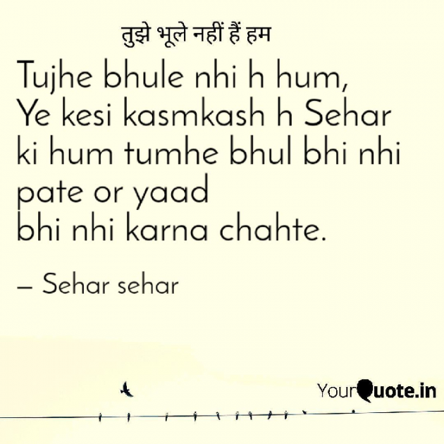 English Shayri by Sehar Sehar : 111086944