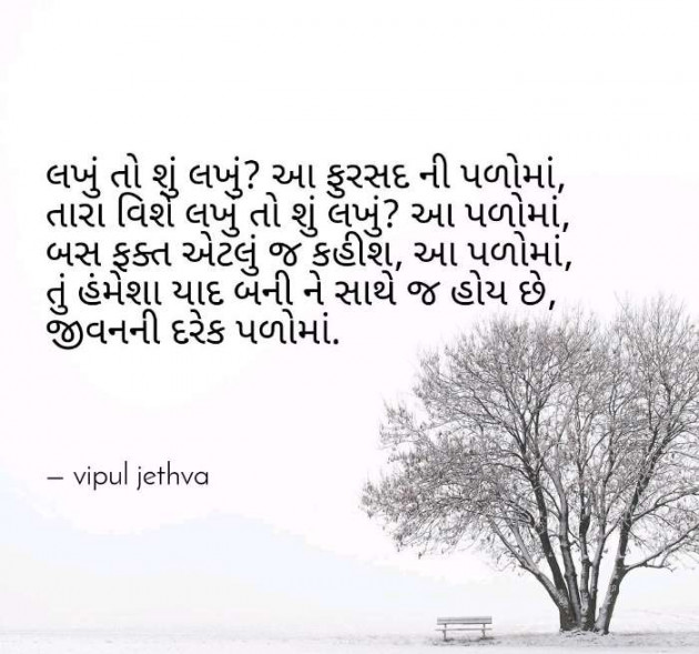 Gujarati Shayri by Vipul : 111088105