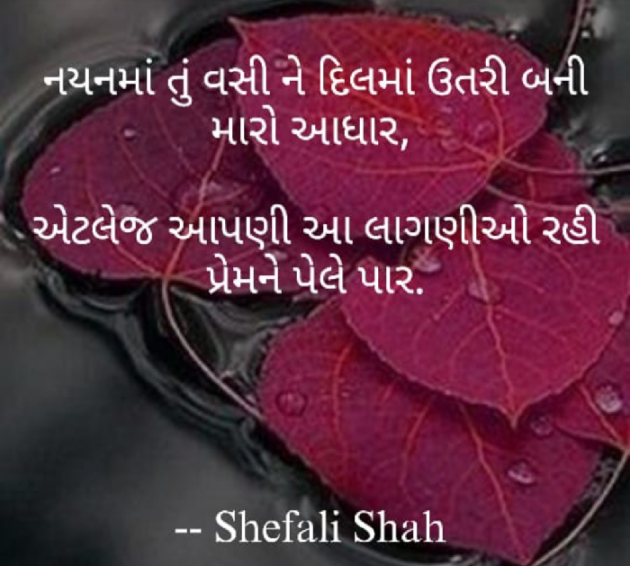 Gujarati Whatsapp-Status by Shefali : 111090042