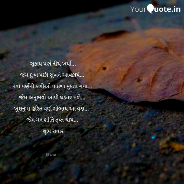 Gujarati Good Morning by Nisha Sindha : 111098339