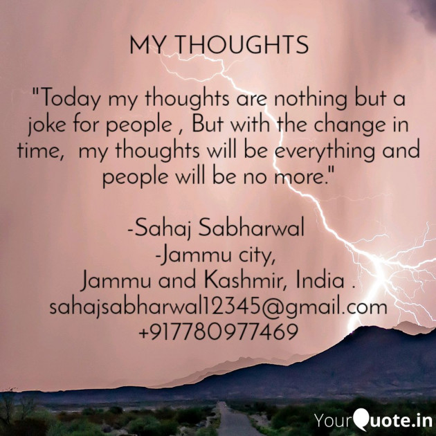 English Thought by Sahaj Sabharwal : 111105353