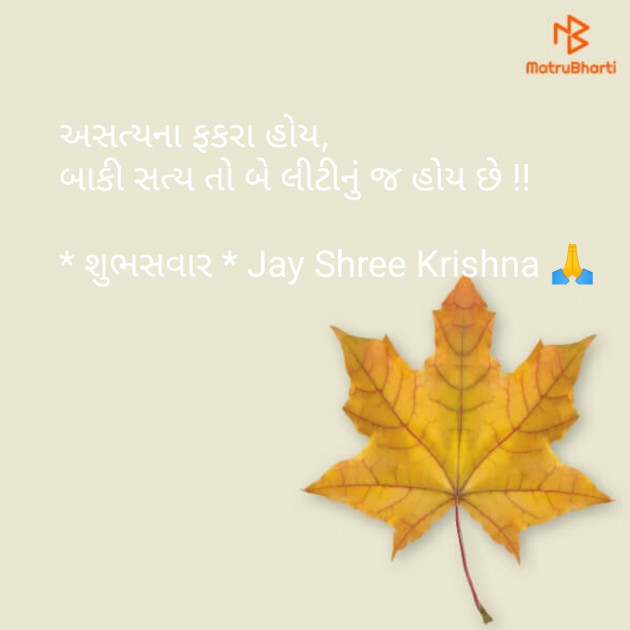 Gujarati Good Morning by SMChauhan : 111106578