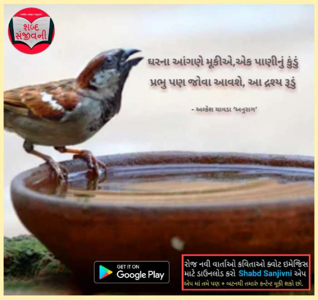 Gujarati Shayri by Alkesh Chavda Anurag : 111115541