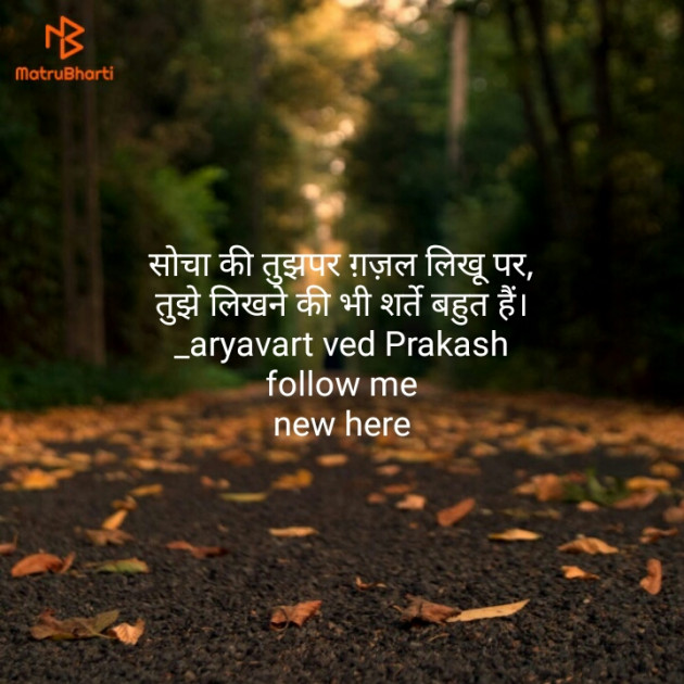 Hindi Shayri by Aryavart Ved Prakash : 111126613