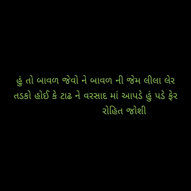 Gujarati Shayri by Joshi Rohit : 111133344