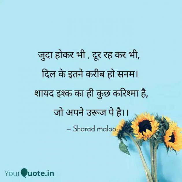 Hindi Shayri by Sharad Maloo : 111136002