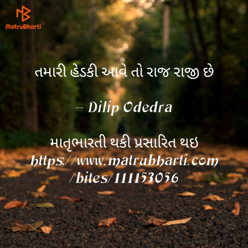 Post by Dilip Odedra on 02-May-2019 02:58pm