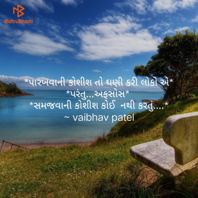 Gujarati Quotes by vaibhav patel : 111166423