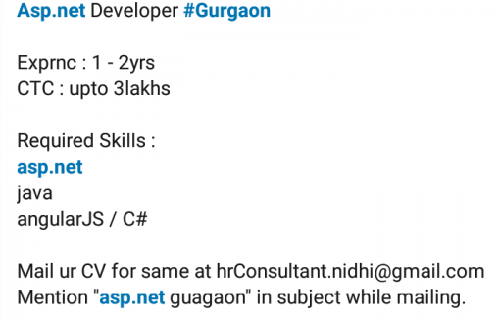 Post by Ashwani Kumar Sharma on 14-May-2019 06:50am