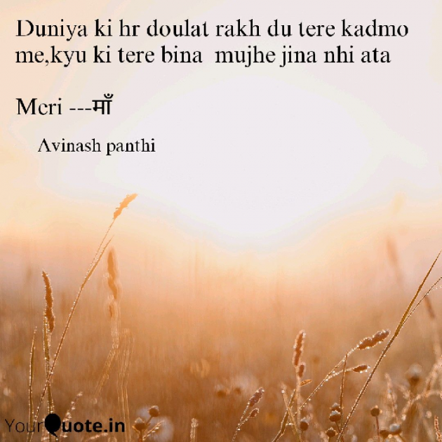 Hindi Shayri by Avinash Kabir Panthi : 111186267