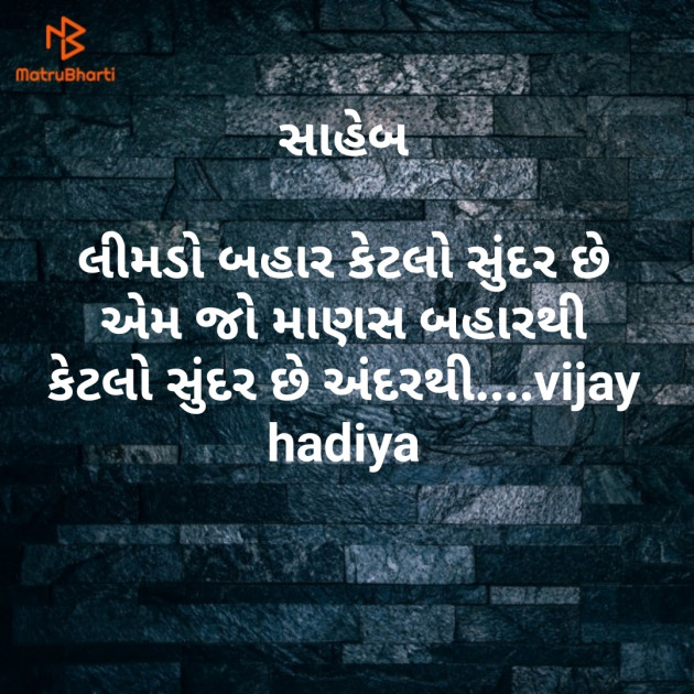 English Quotes by Vijay Hadiya : 111206298