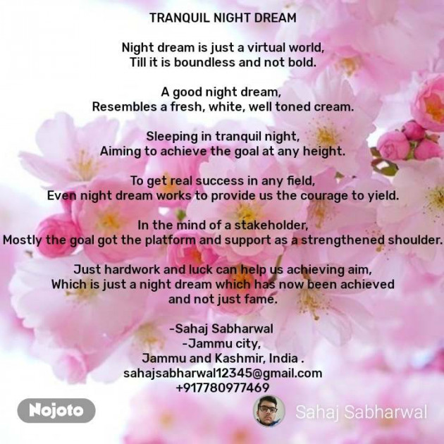 English Poem by Sahaj Sabharwal : 111206820