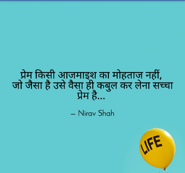 Hindi Thought by Nirav Shah : 111213934