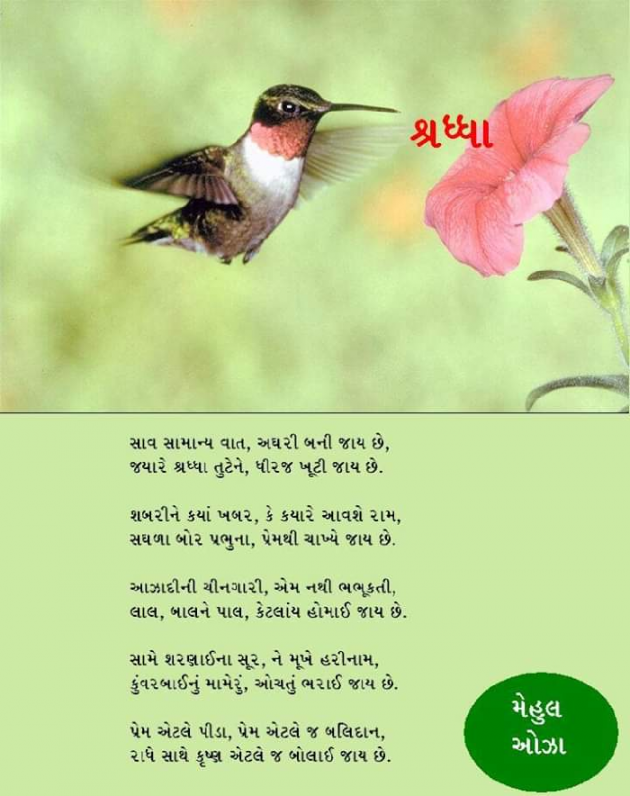 English Poem by Mehul Oza : 111218190