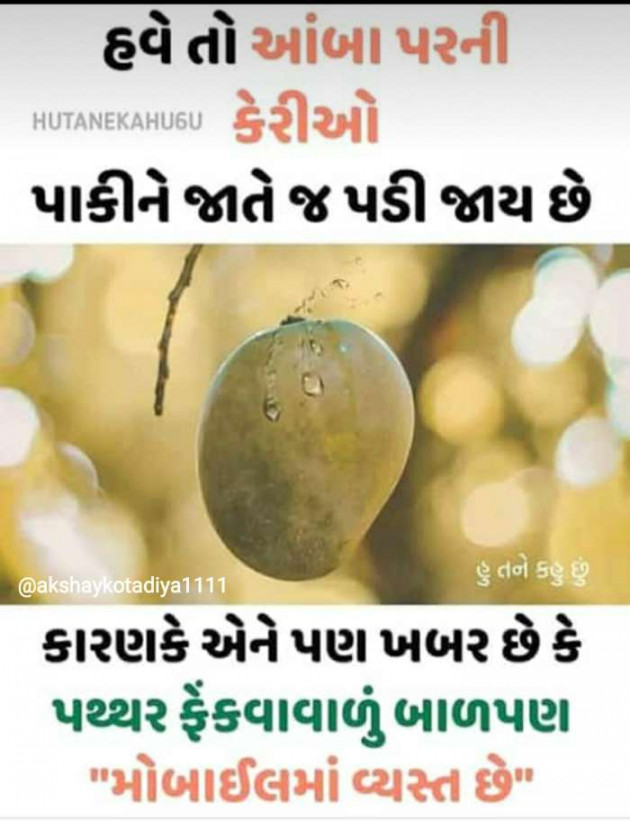 Gujarati Thought by Akshay kotadiya : 111230109