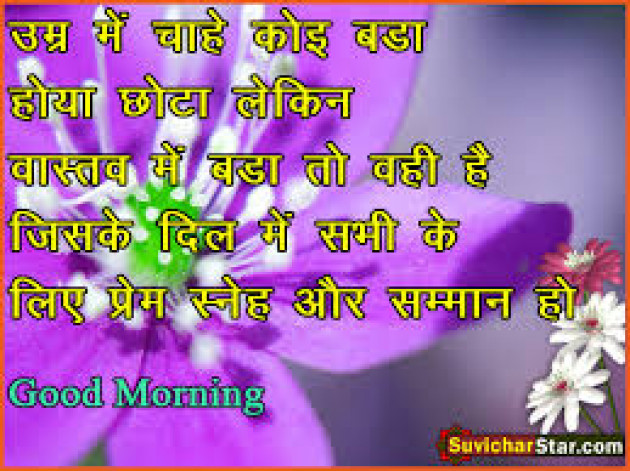 Hindi Good Morning by Vaghela Niya : 111233930