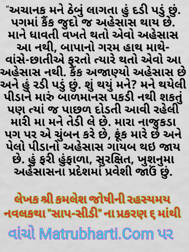 Gujarati Story by Kamlesh K Joshi : 111240347