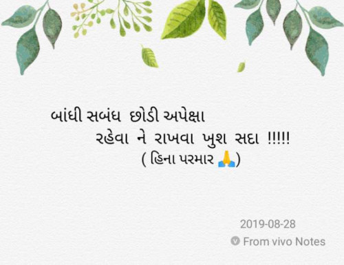 Post by Hina Parmar on 28-Aug-2019 12:15pm