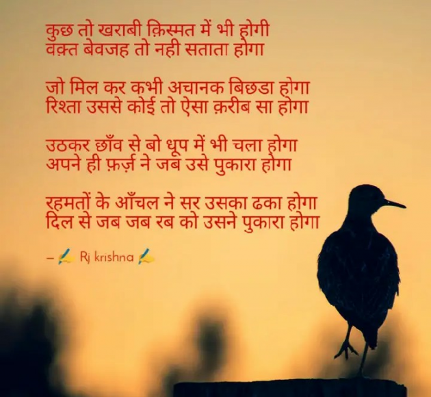 Hindi Poem by Rj Krishna : 111256559