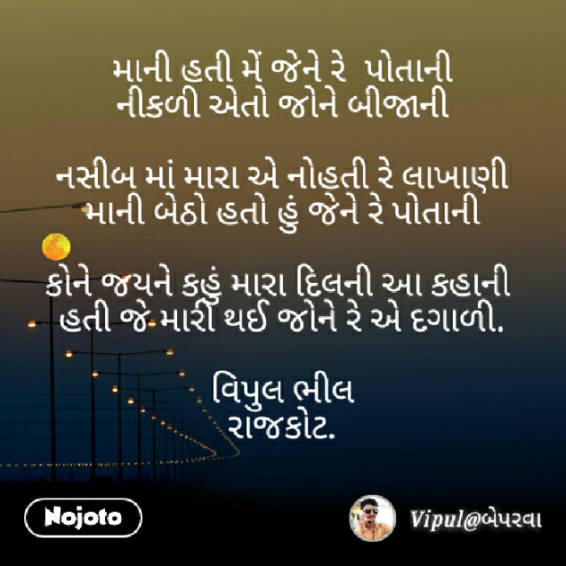 Gujarati Poem by વિપુલ ભીલ : 111261785