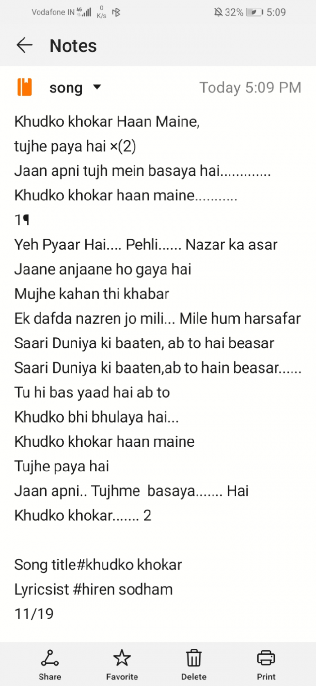 Gujarati Song by Hiren Sodham : 111269109