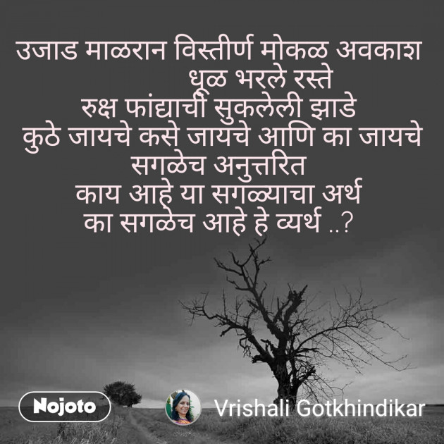 Marathi Shayri by Vrishali Gotkhindikar : 111275333