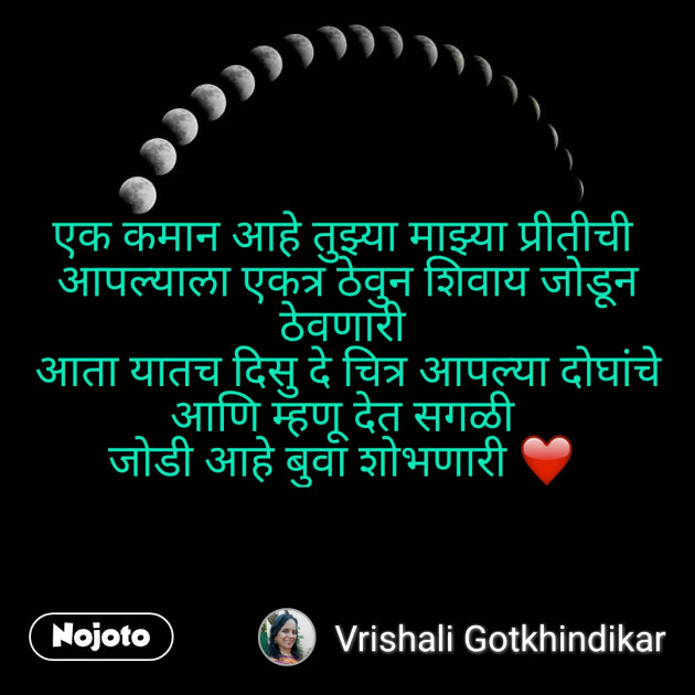 Marathi Shayri by Vrishali Gotkhindikar : 111275338