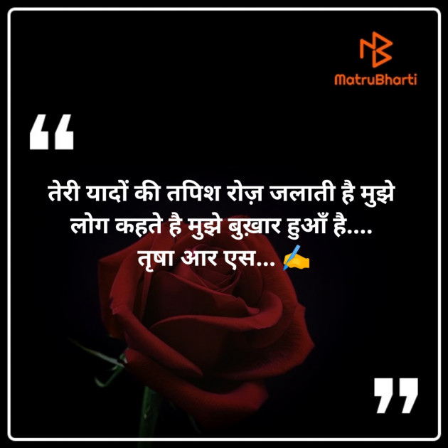 Hindi Blog by Trisha R S : 111314327